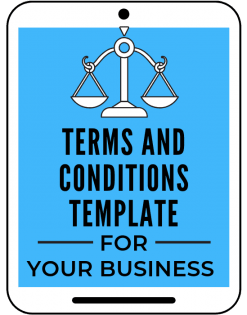 terms and conditions template from a self guru