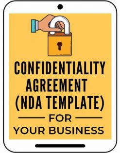 Confidentiality agreement from A Self Guru