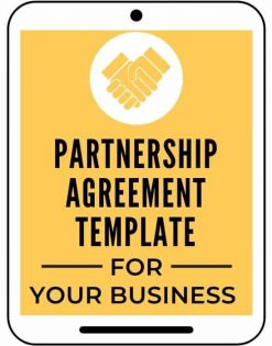 Partnership Agreement Template A Self Guru