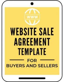 Website Sale Agreement Template A Self Guru